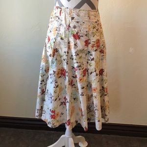 Cabi floral skirt